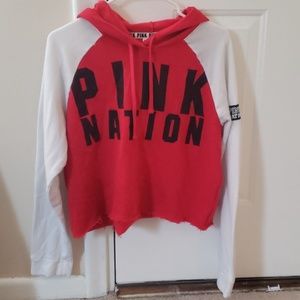 Victoria Secret Pink crop hoodie